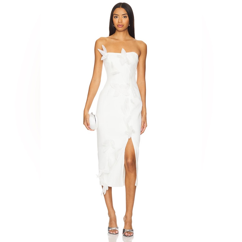 ELLIATT Bethany Midi Dress in Ivory